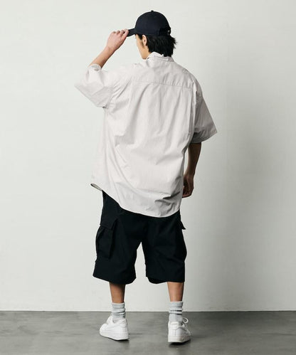 Quick Dry Fabric 寬鬆廓形 工裝口袋 聚酯防撕裂面料 UV防曬速幹 工裝短褲
