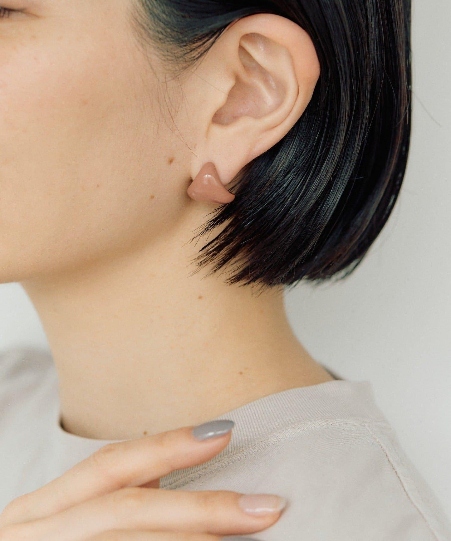 ear PAPILLONNER 彩色三角造型耳飾