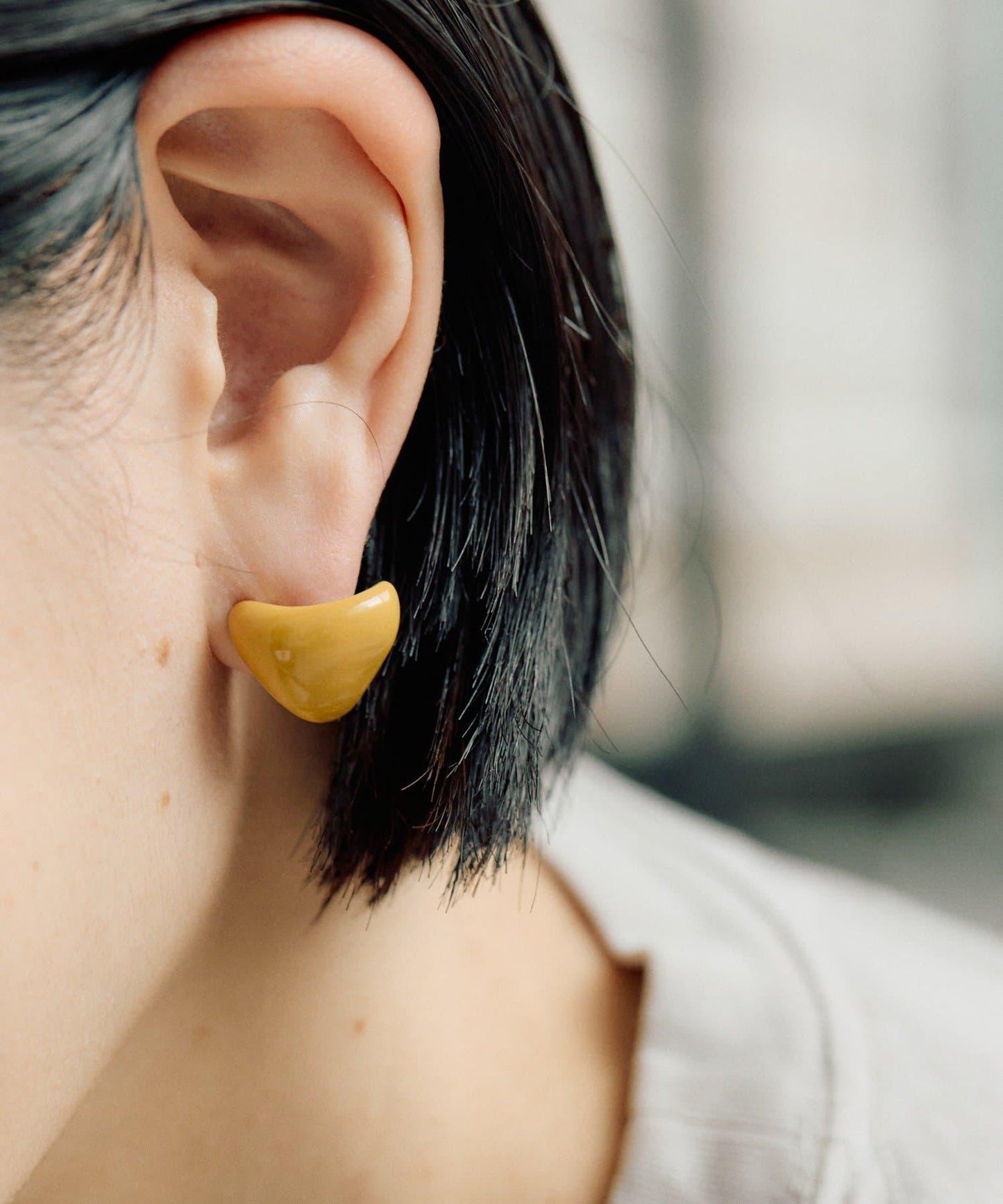 ear PAPILLONNER 彩色三角造型耳飾