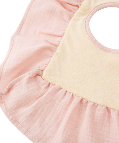 拼接荷葉邊圍兜