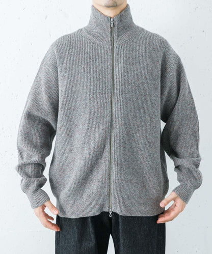 ULTERIOR WOOL COTTON RIB DRIVERS KNIT 羊毛棉羅紋針織衫