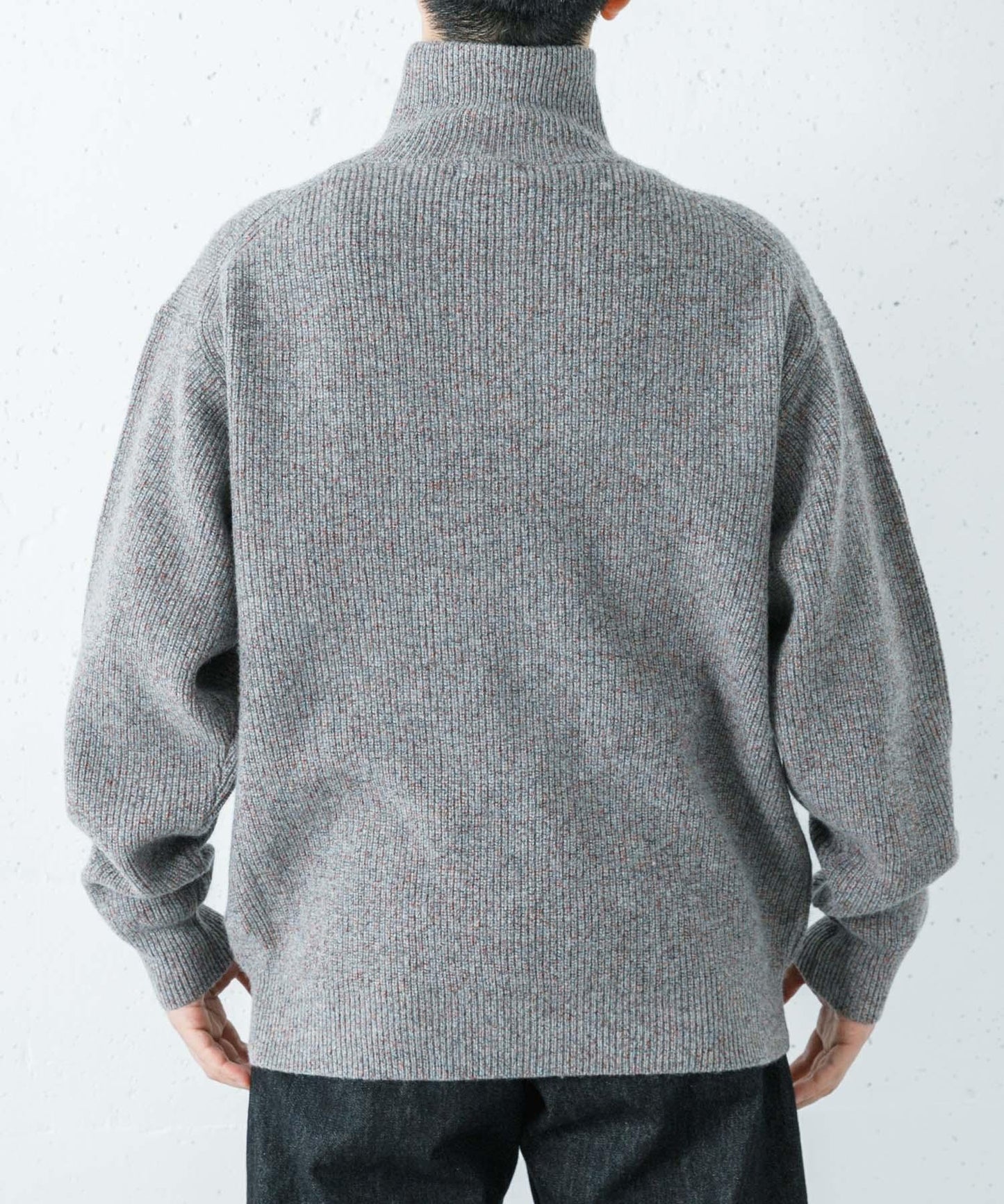 ULTERIOR WOOL COTTON RIB DRIVERS KNIT 羊毛棉羅紋針織衫