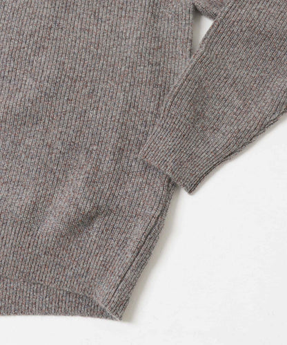 ULTERIOR WOOL COTTON RIB DRIVERS KNIT 羊毛棉羅紋針織衫