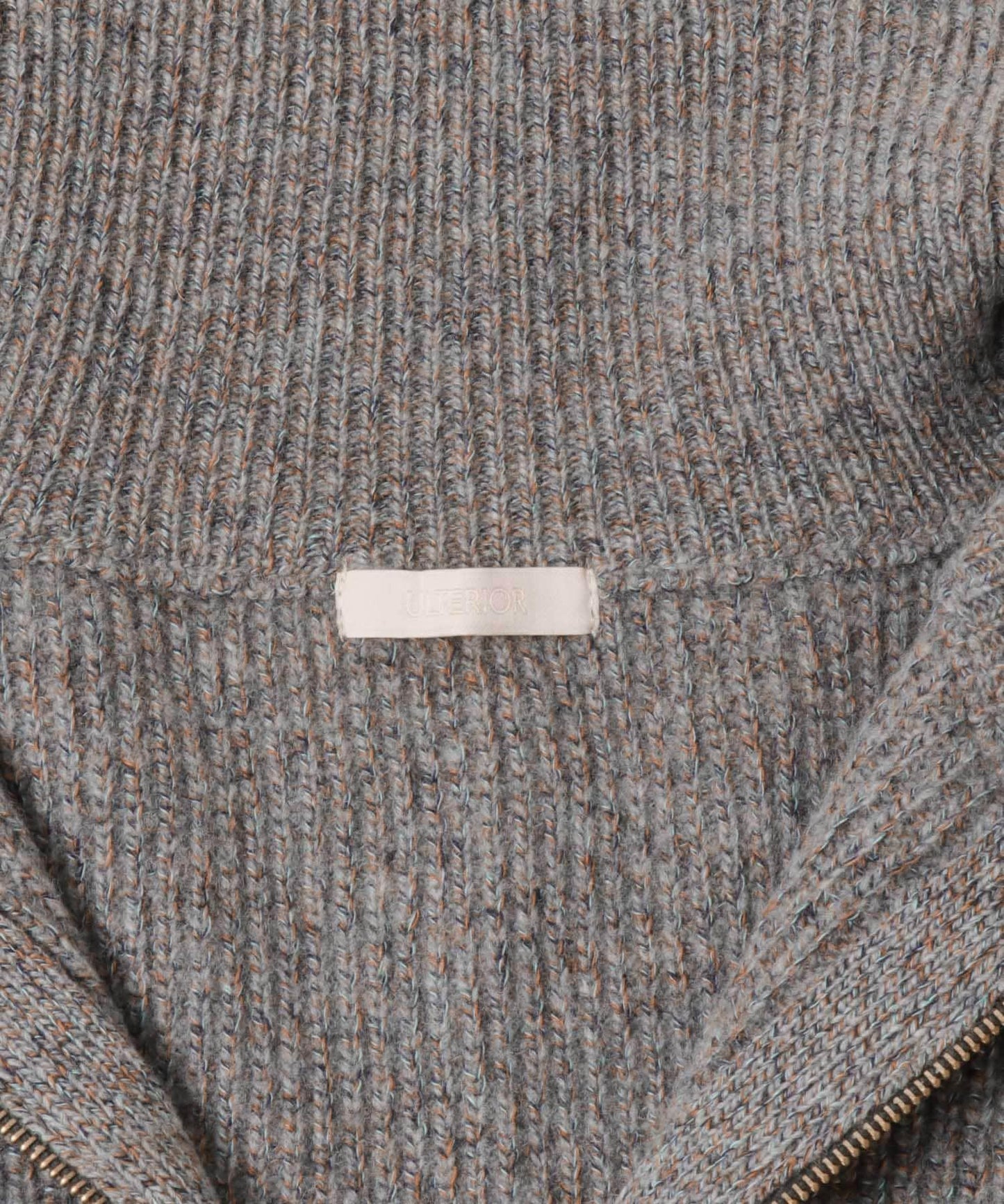 ULTERIOR WOOL COTTON RIB DRIVERS KNIT 羊毛棉羅紋針織衫