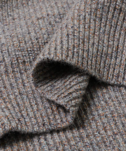 ULTERIOR WOOL COTTON RIB DRIVERS KNIT 羊毛棉羅紋針織衫
