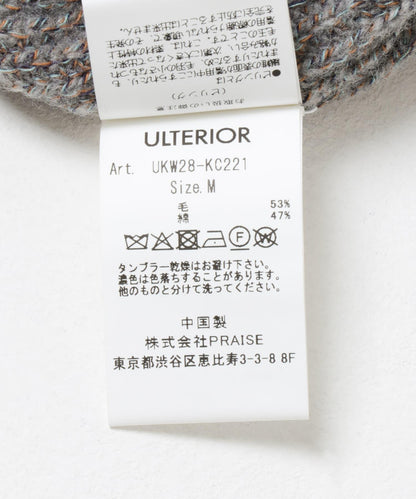 ULTERIOR WOOL COTTON RIB DRIVERS KNIT 羊毛棉羅紋針織衫