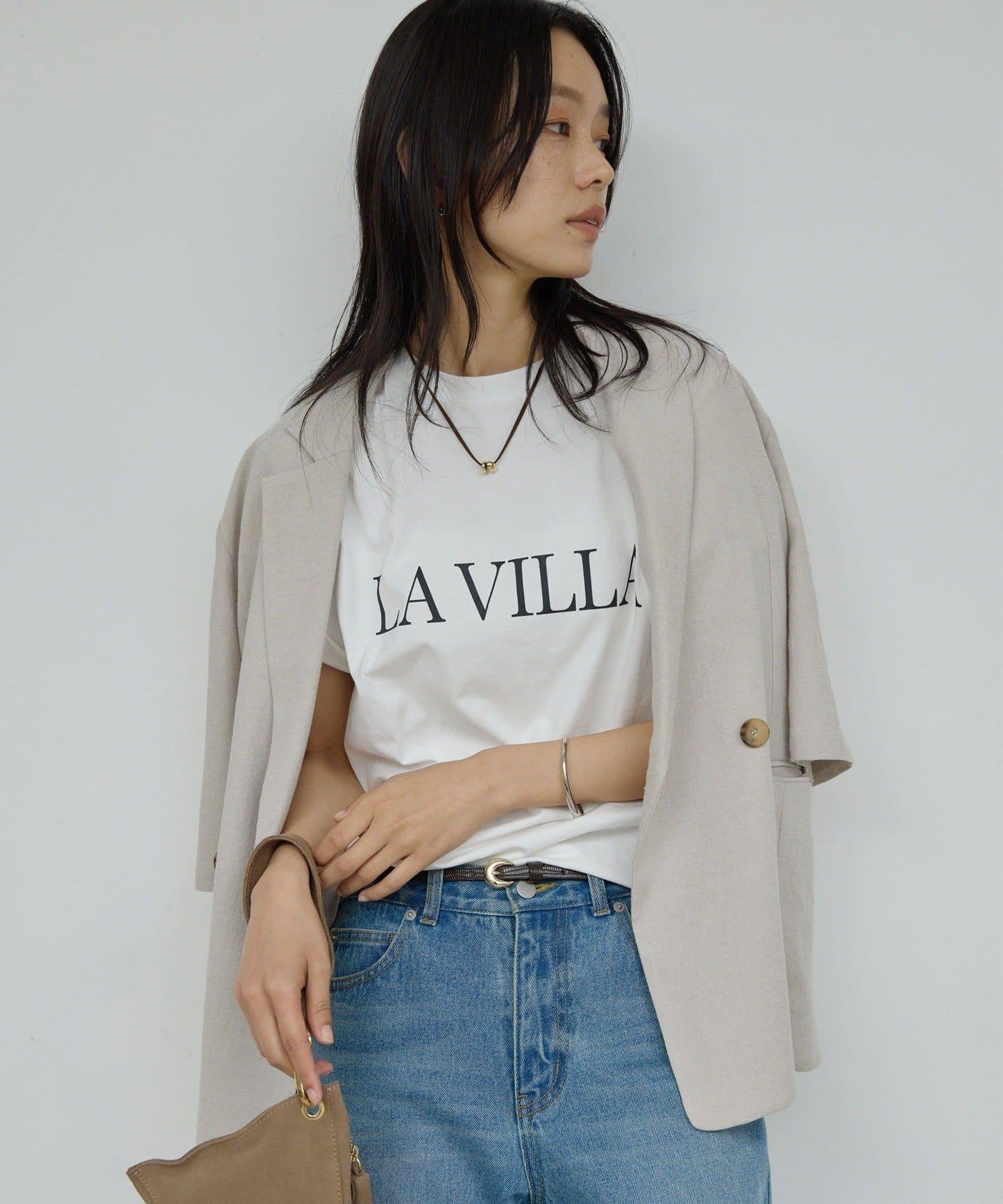 Logo印花 La villa T恤