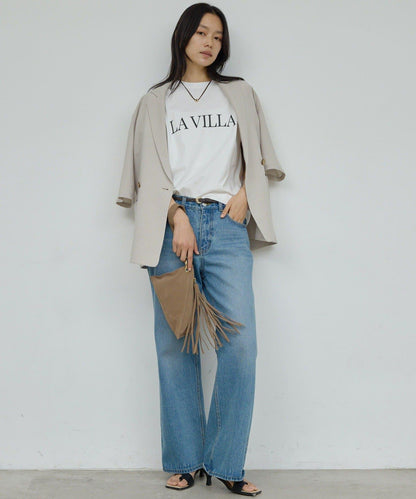 Logo印花 La villa T恤