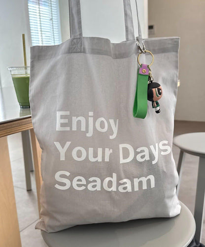 SEADAM 文案印花托特包