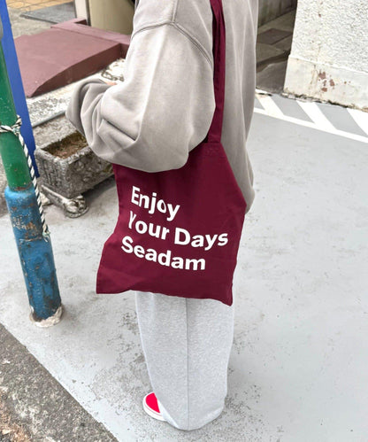 SEADAM 文案印花托特包