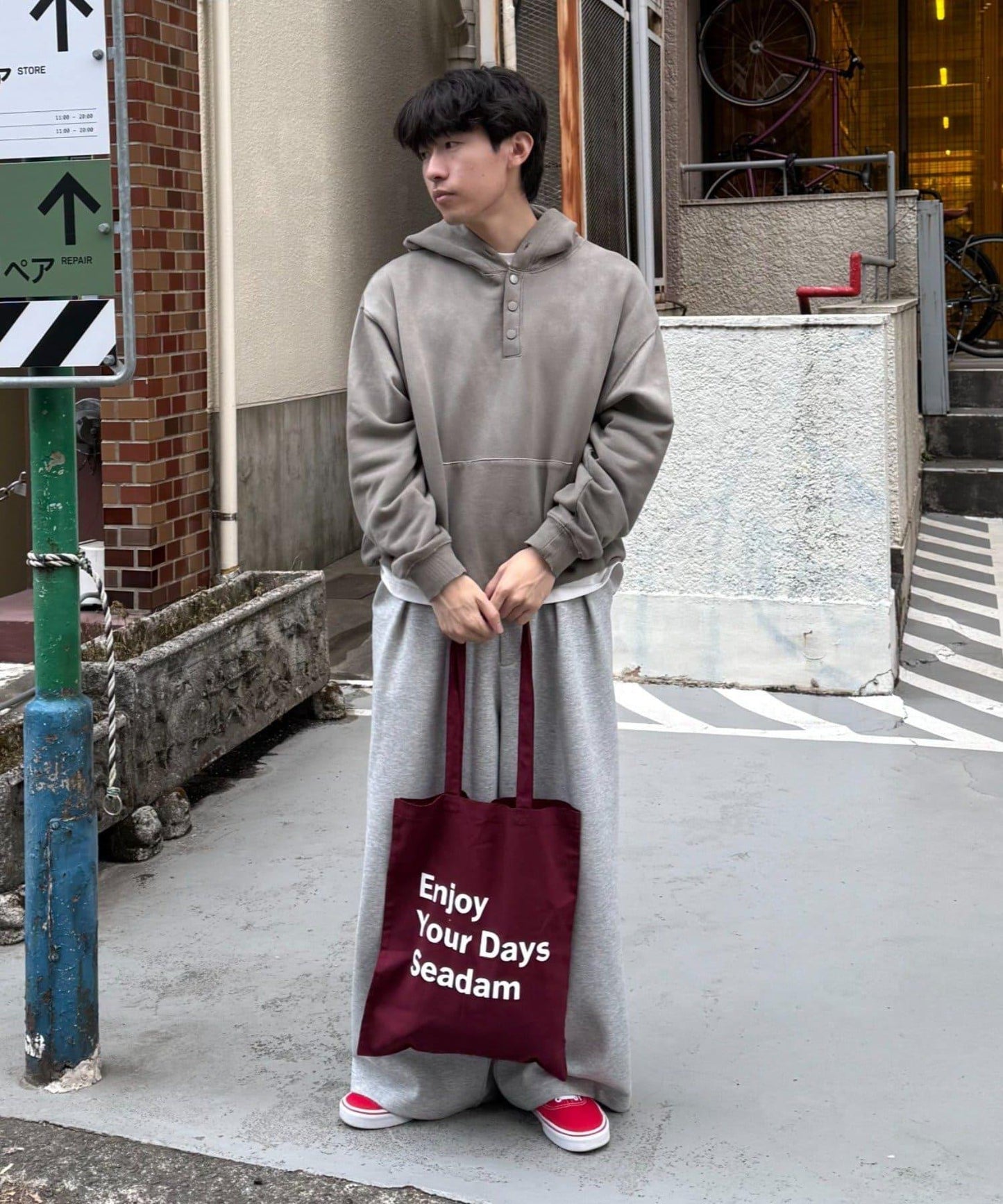 SEADAM 文案印花托特包