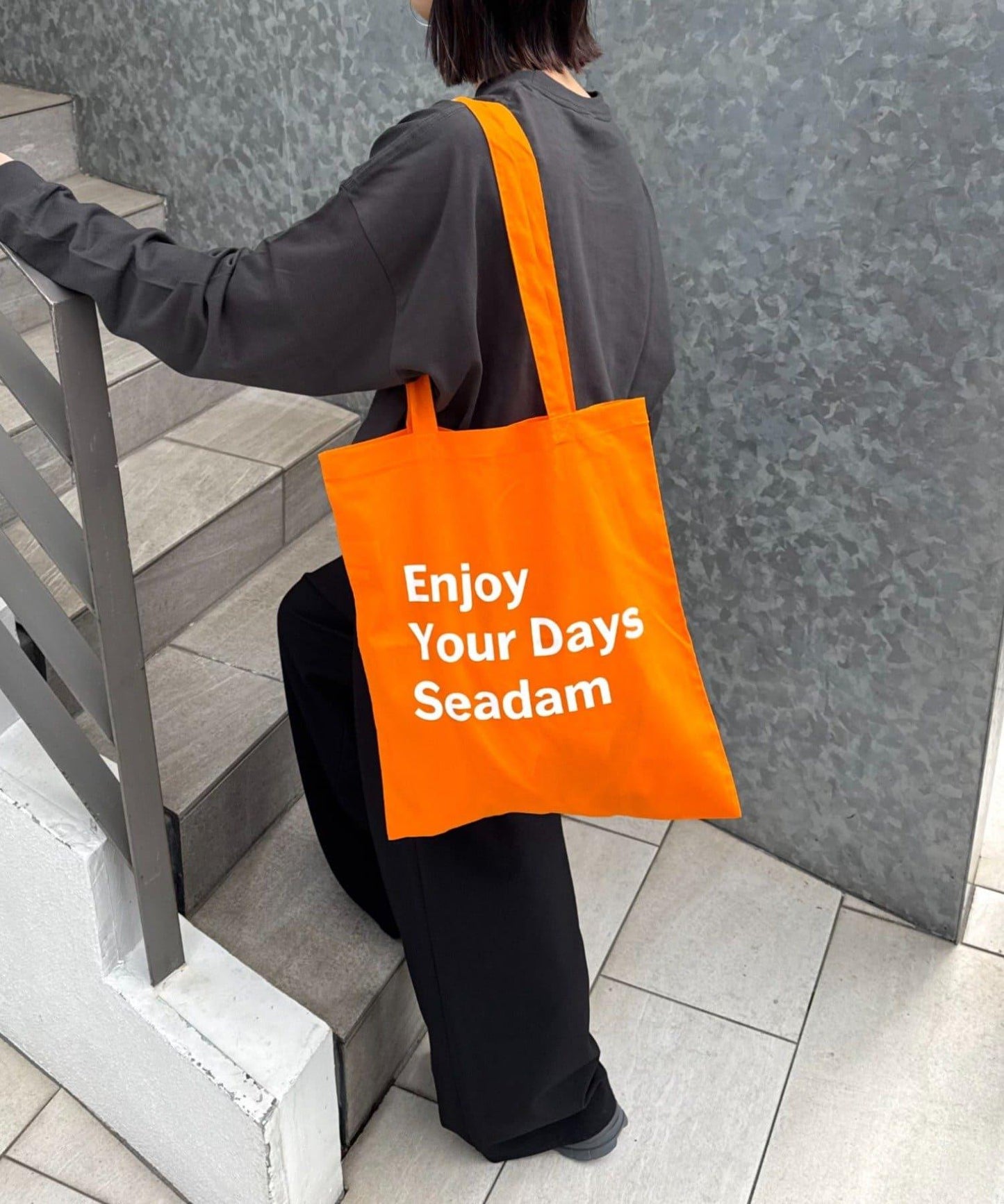 SEADAM 文案印花托特包