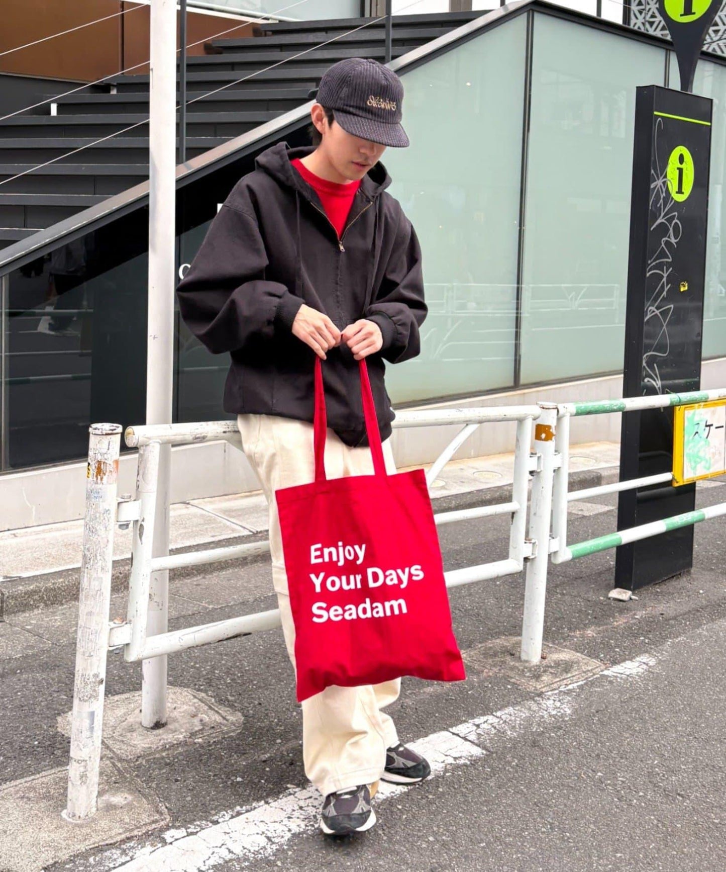SEADAM 文案印花托特包