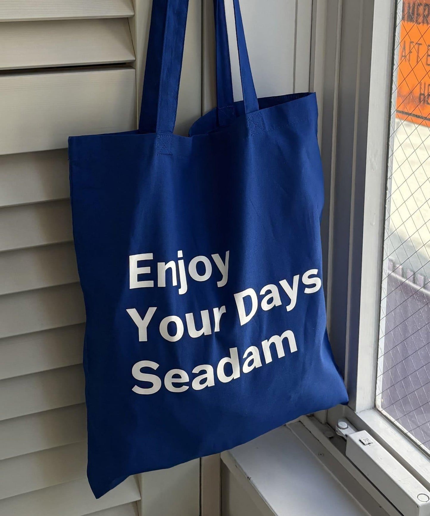 SEADAM 文案印花托特包