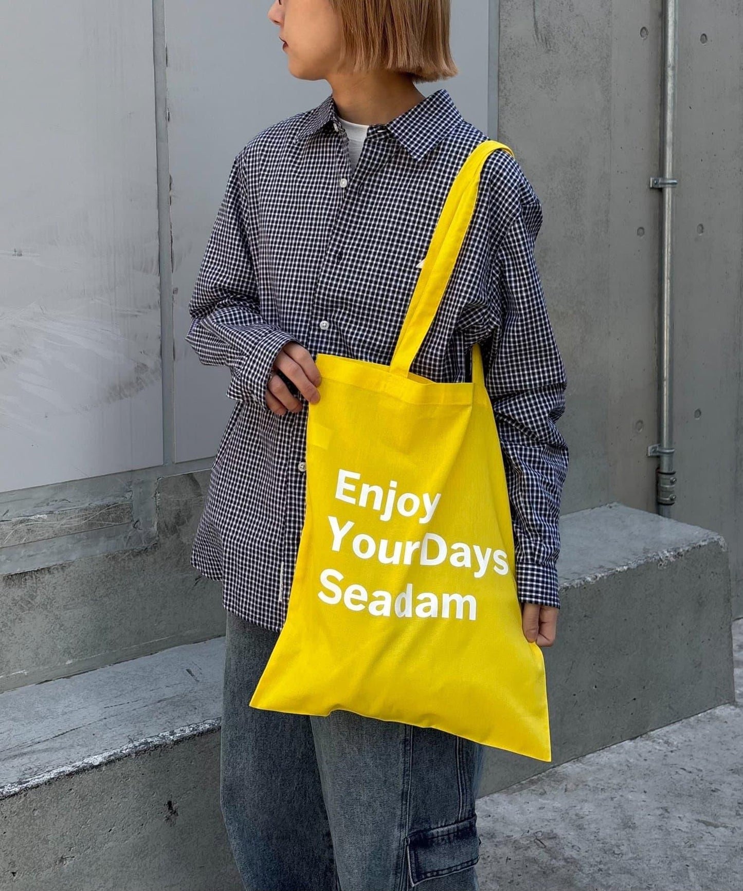 SEADAM 文案印花托特包