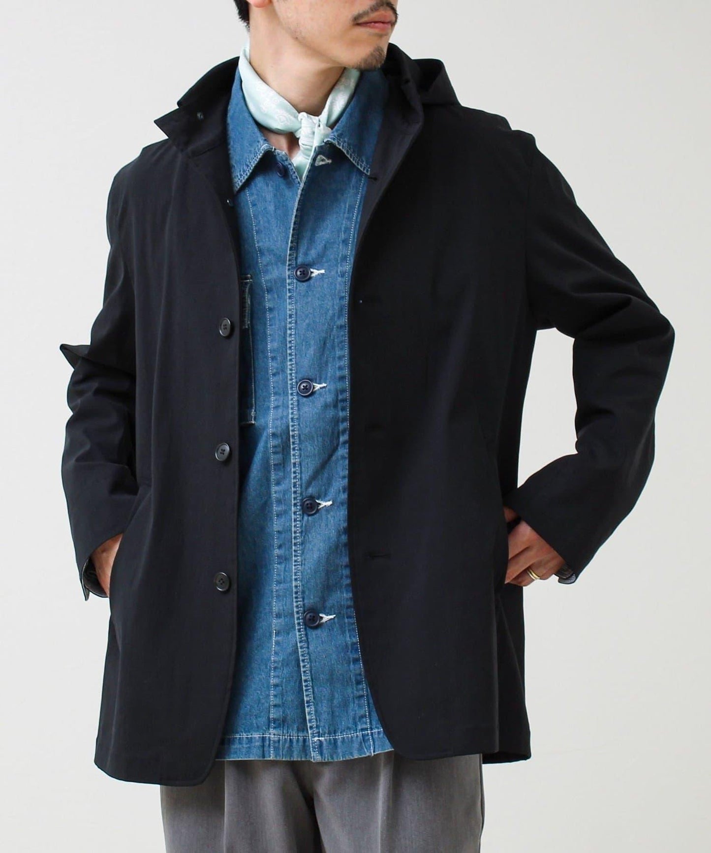 GLOSTER 名品 立領連帽短夾克