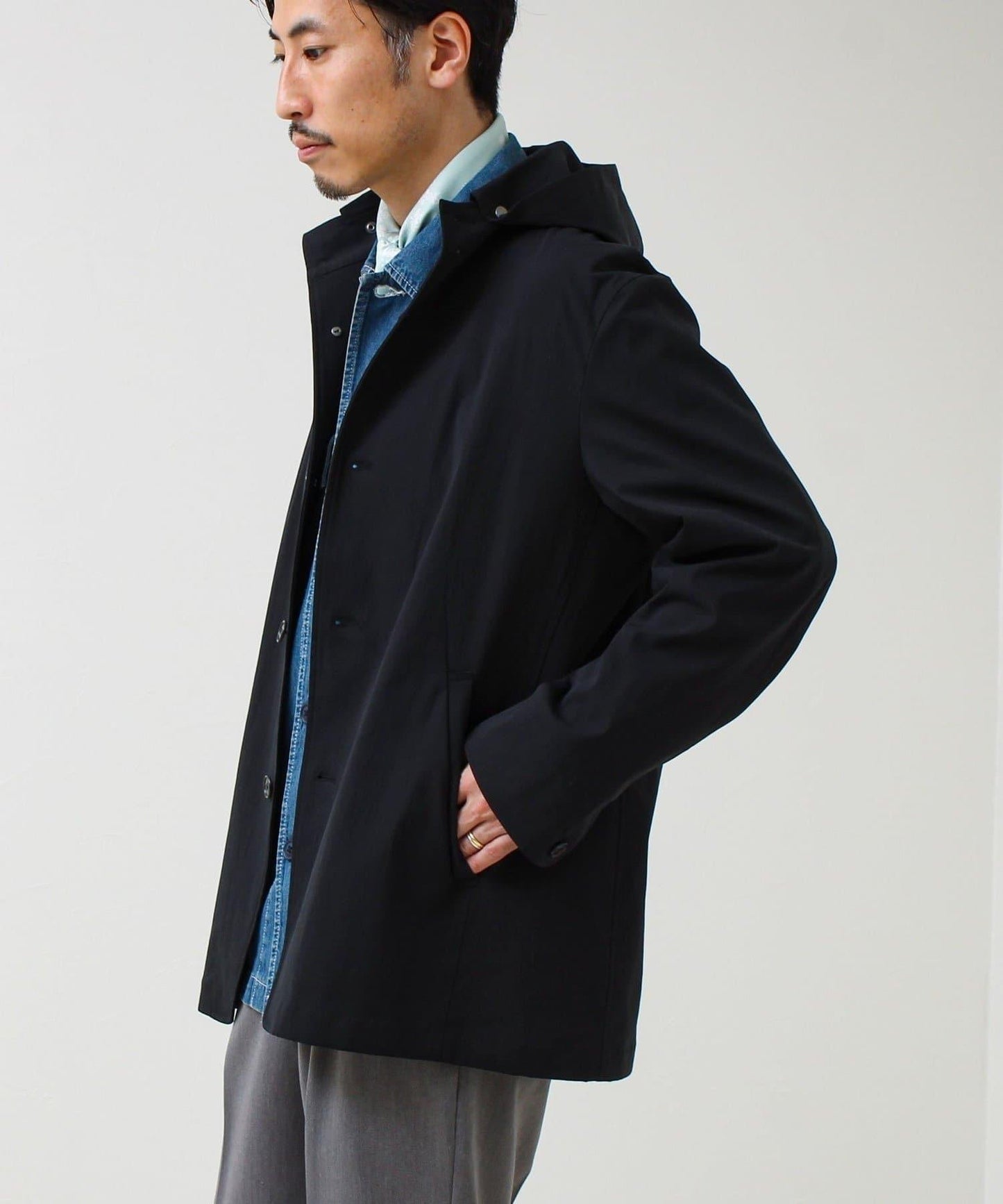 GLOSTER 名品 立領連帽短夾克