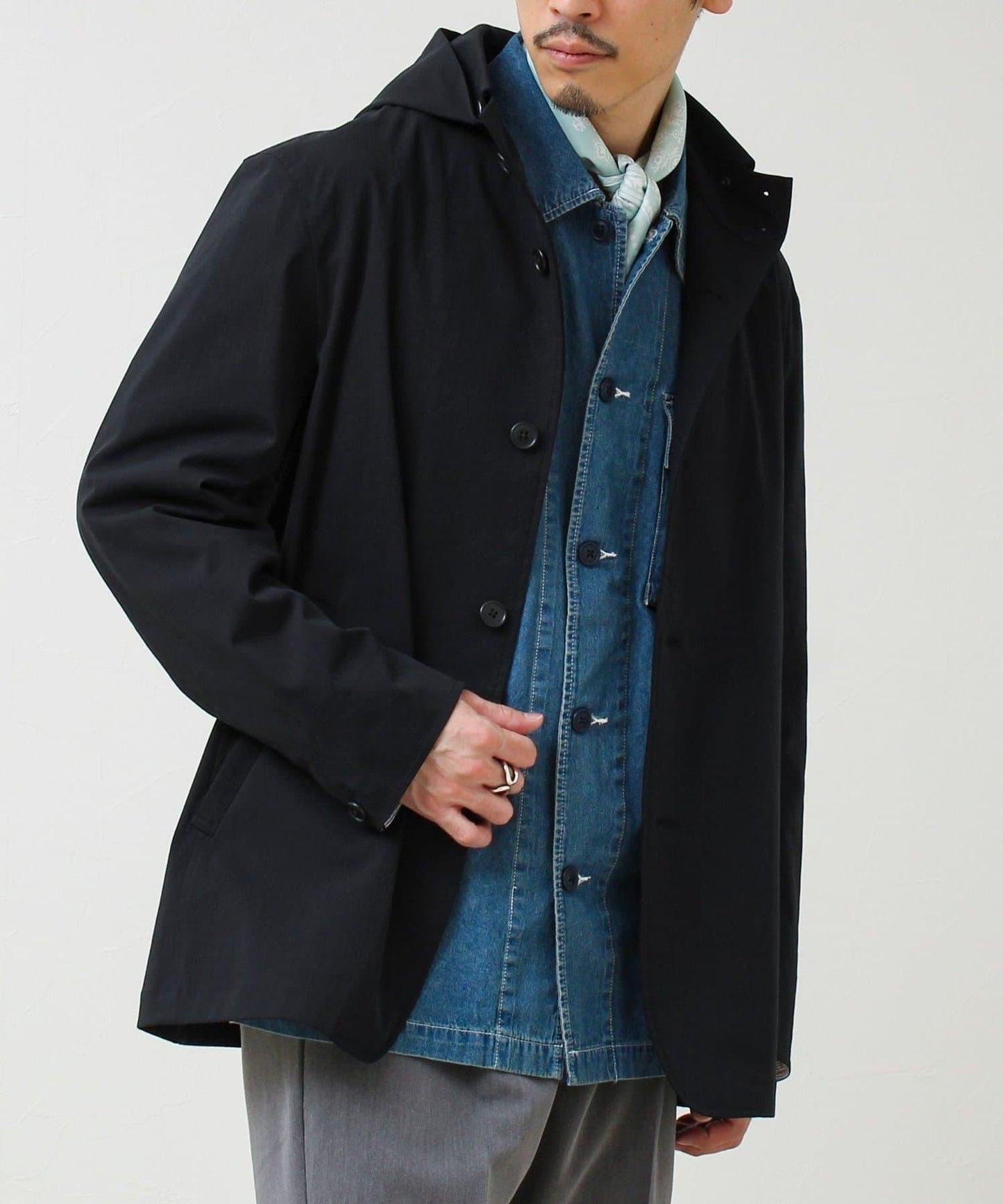 GLOSTER 名品 立領連帽短夾克