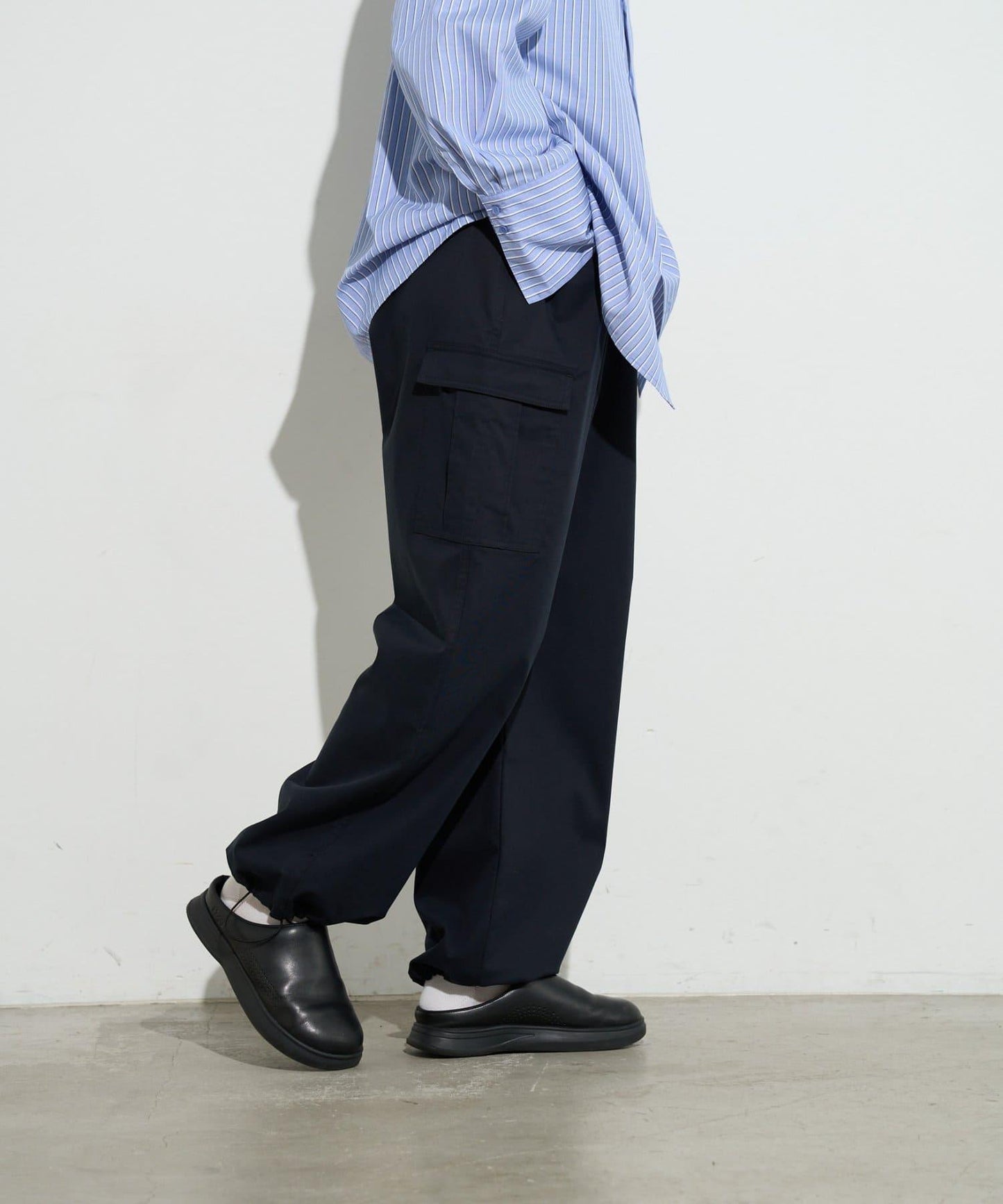 男士闊腿工裝褲