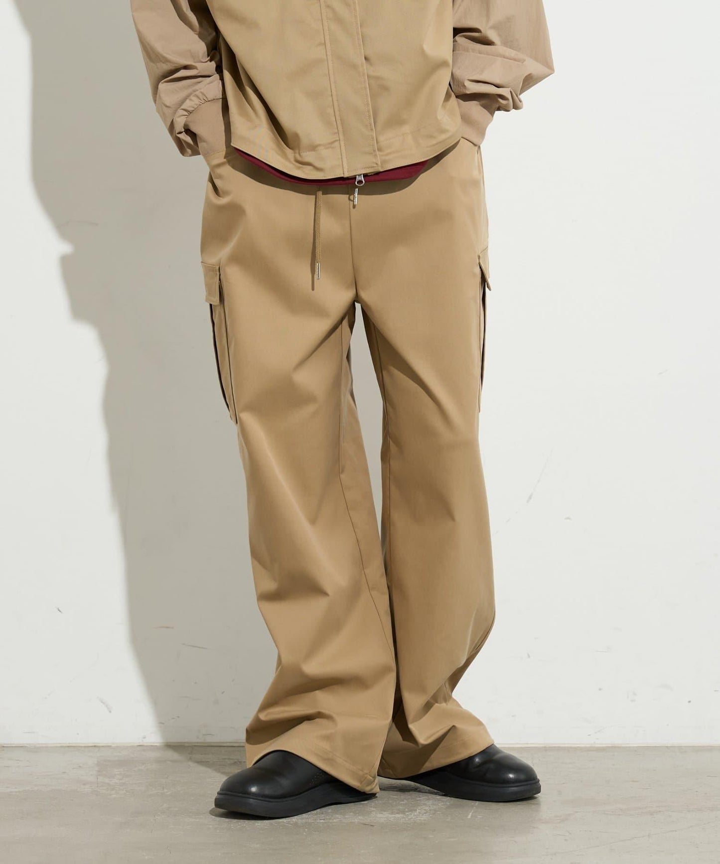 男士闊腿工裝褲