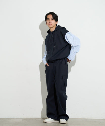 男士闊腿工裝褲