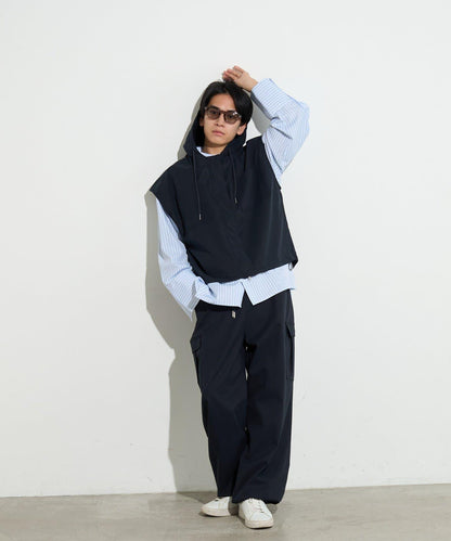 男士闊腿工裝褲