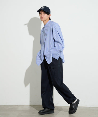 男士闊腿工裝褲