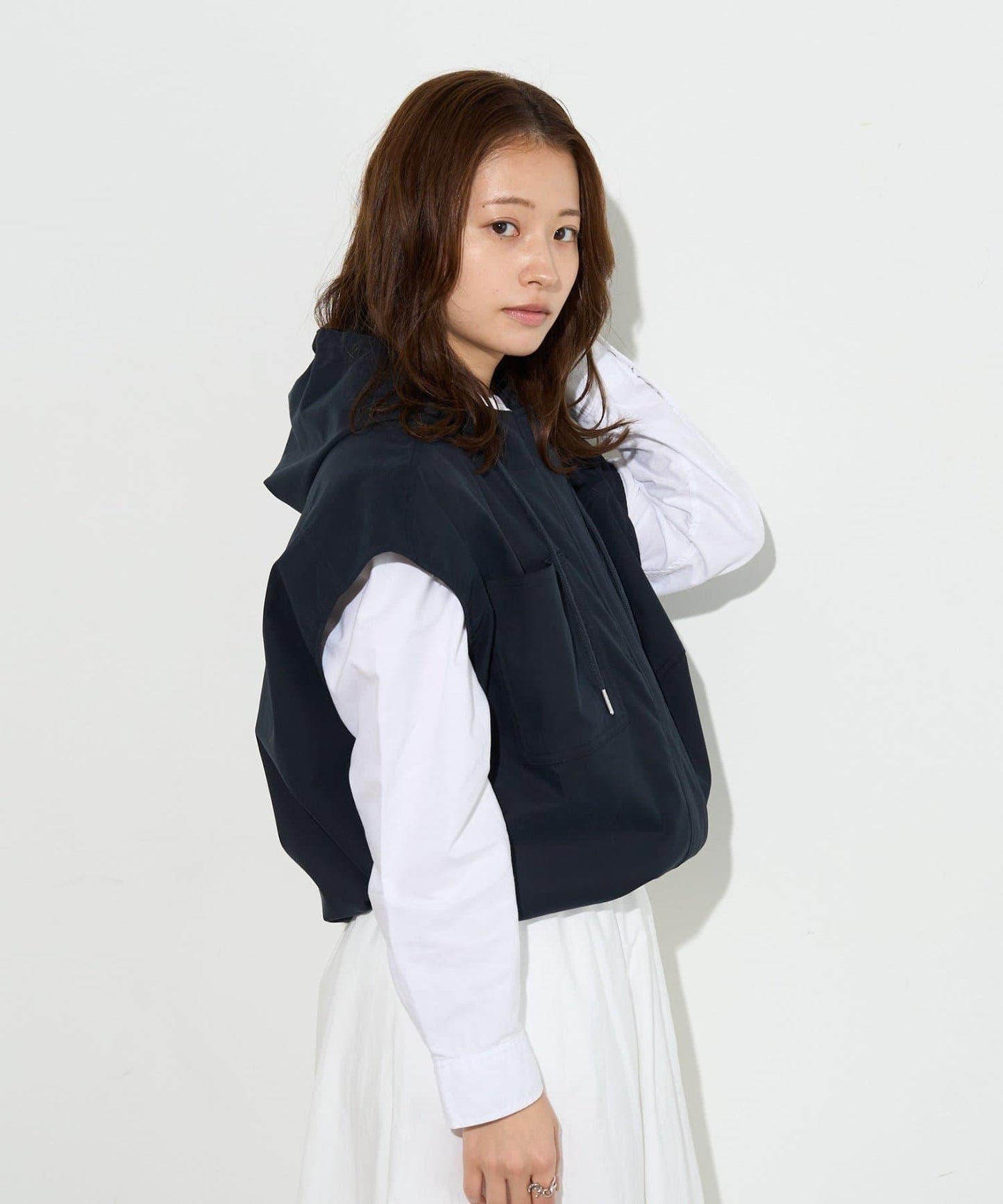 女款連帽背心