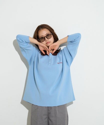 B-DAY STORE 拼色Polo針織POLO衫