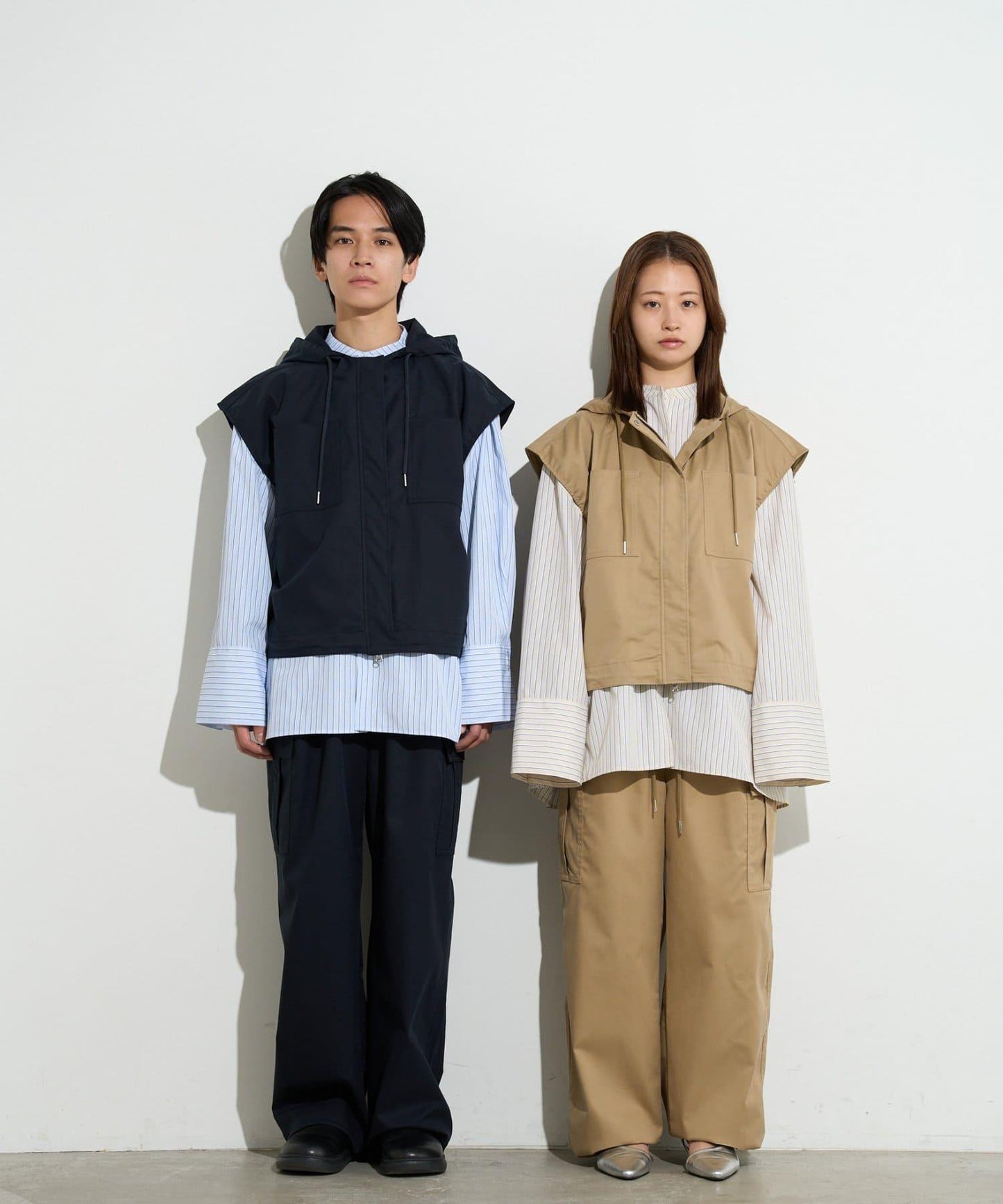 男士闊腿工裝褲