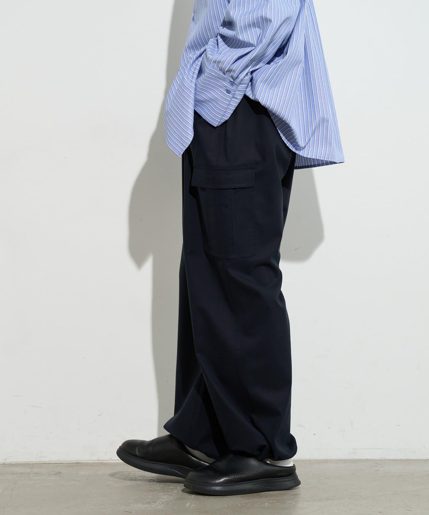 男士闊腿工裝褲