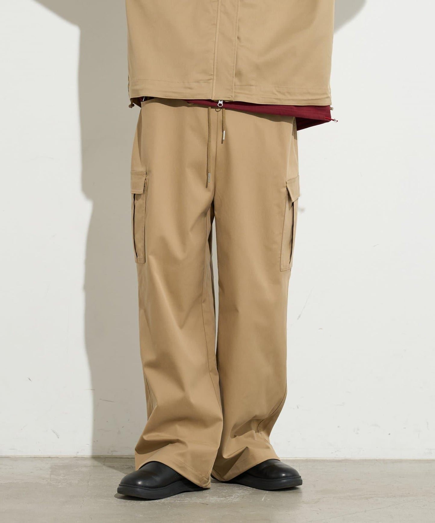 男士闊腿工裝褲