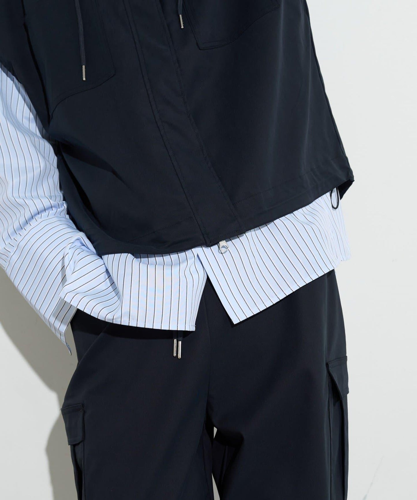 男士闊腿工裝褲