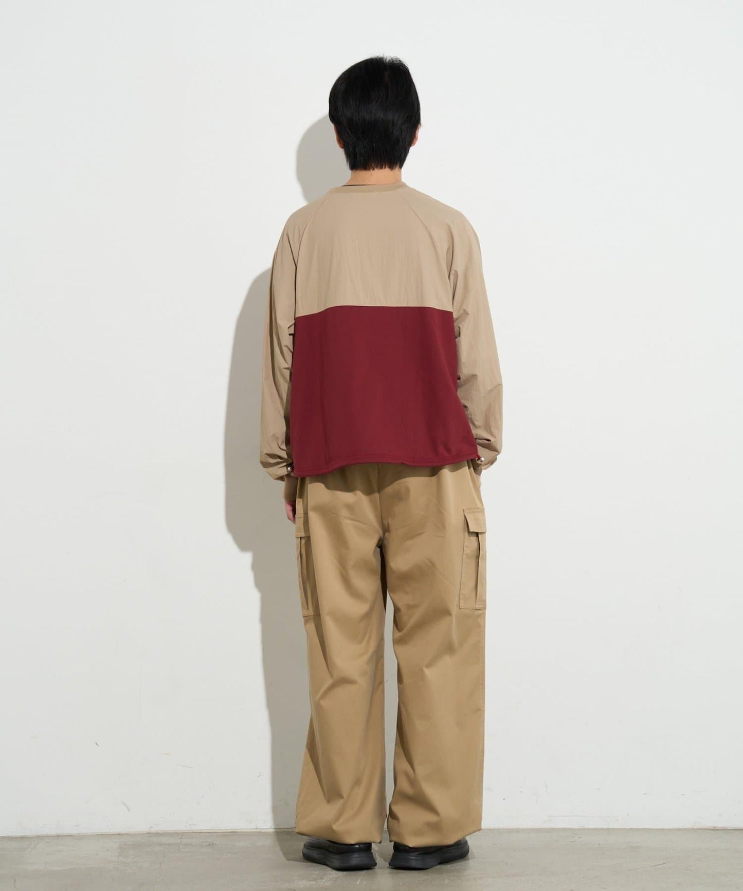 男士闊腿工裝褲