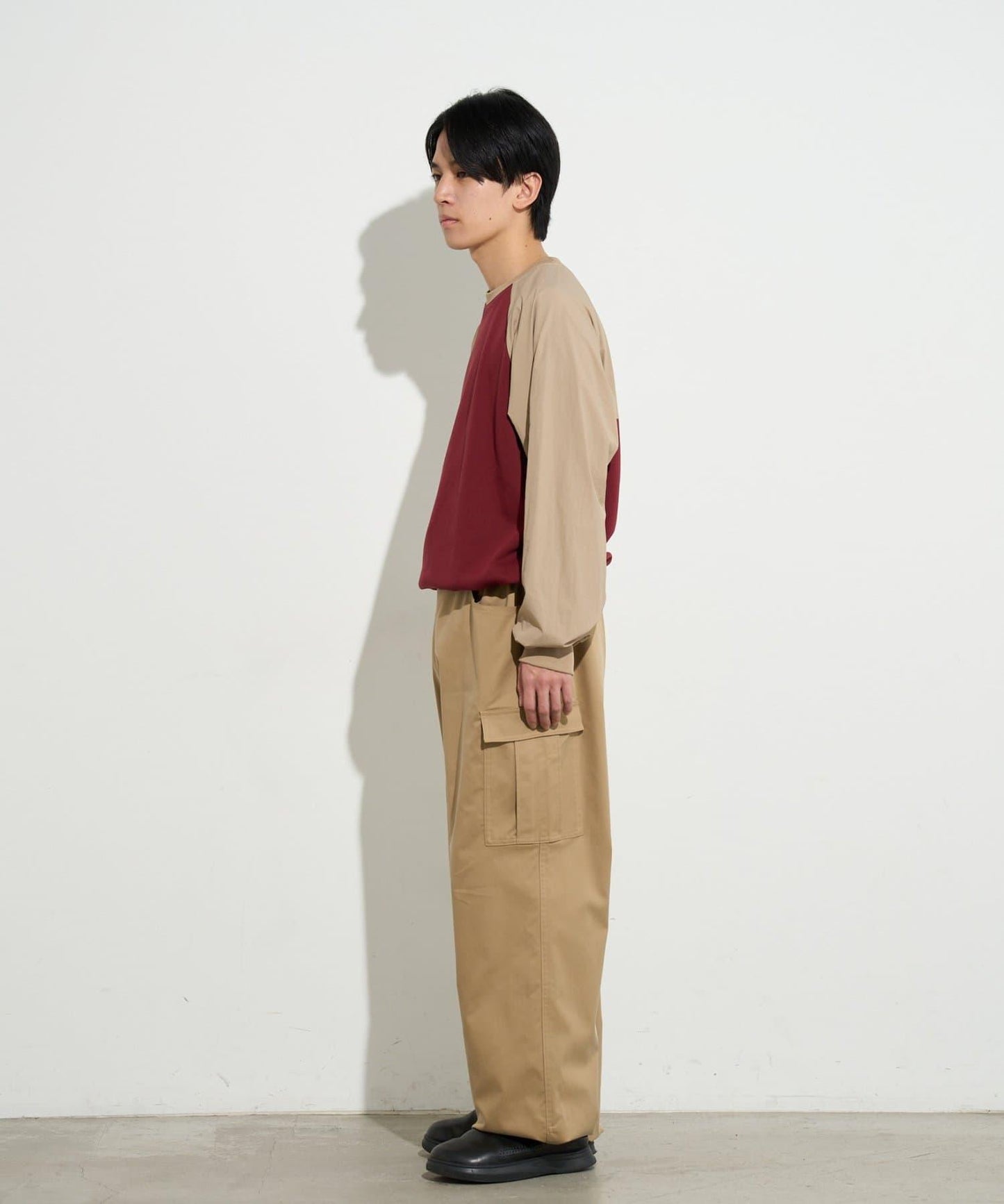 男士闊腿工裝褲