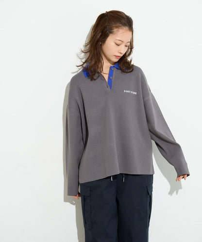 B-DAY STORE 拼色Polo針織POLO衫