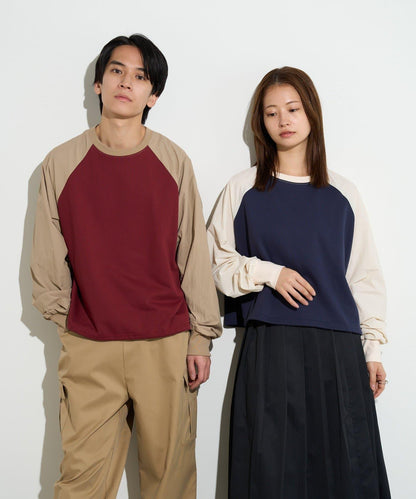 B-DAY STORE 拼接設計 女款 針織上衣
