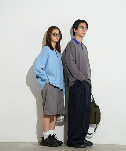 B-DAY STORE 拼色Polo針織POLO衫
