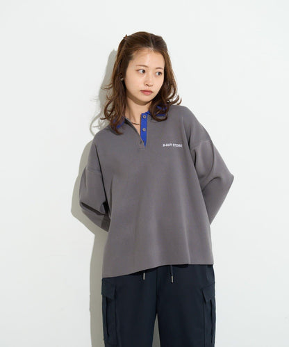 B-DAY STORE 拼色Polo針織POLO衫