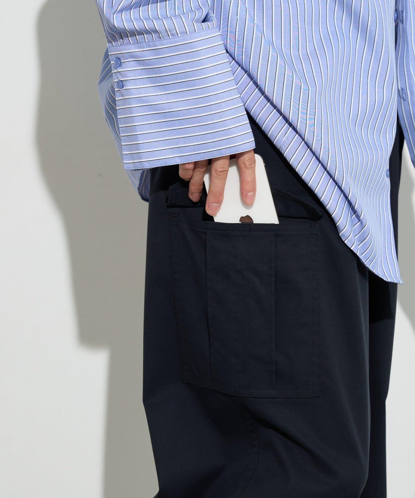 男士闊腿工裝褲