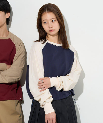 B-DAY STORE 拼接設計 女款 針織上衣