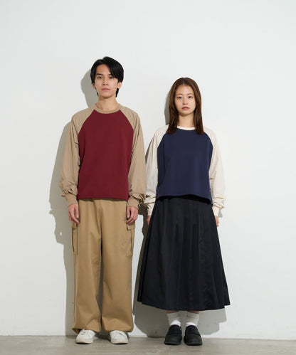 B-DAY STORE 拼接設計 女款 針織上衣