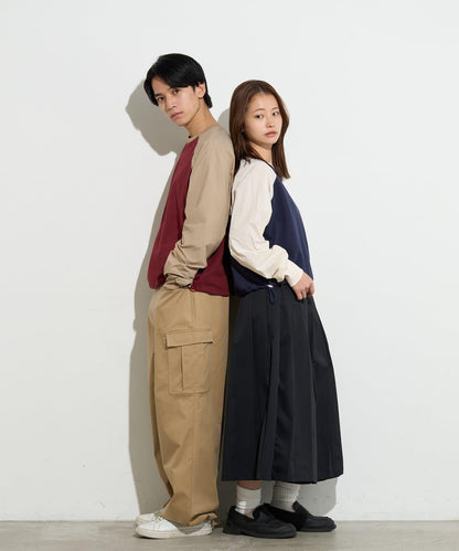 B-DAY STORE 拼接設計 女款 針織上衣