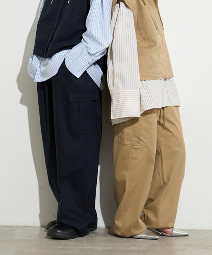 男士闊腿工裝褲