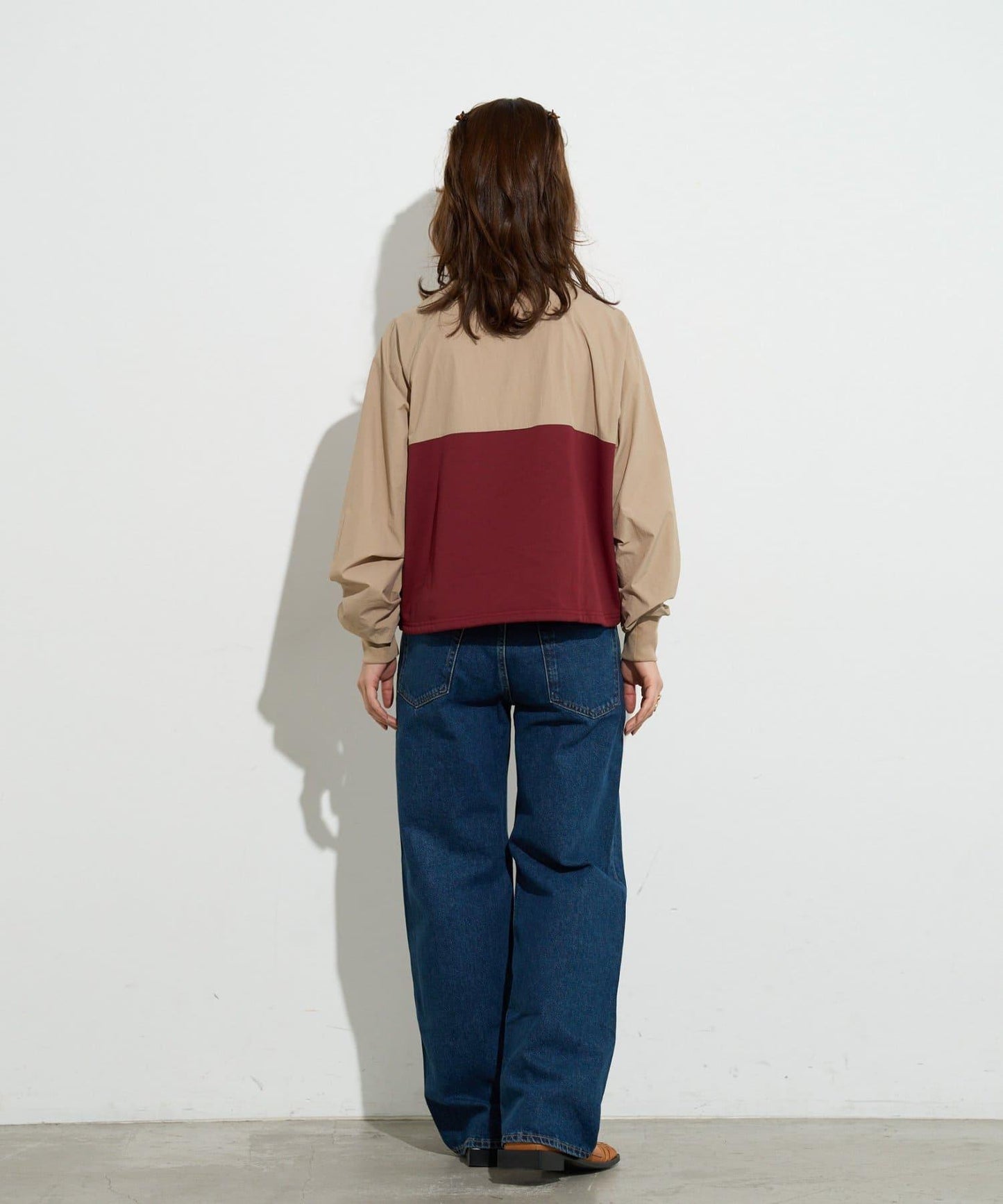 B-DAY STORE 拼接設計 女款 針織上衣