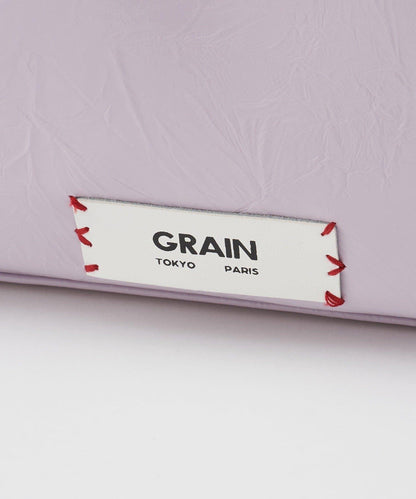 GRAIN/グレイン 復古風雙色拼接走線大號手提包