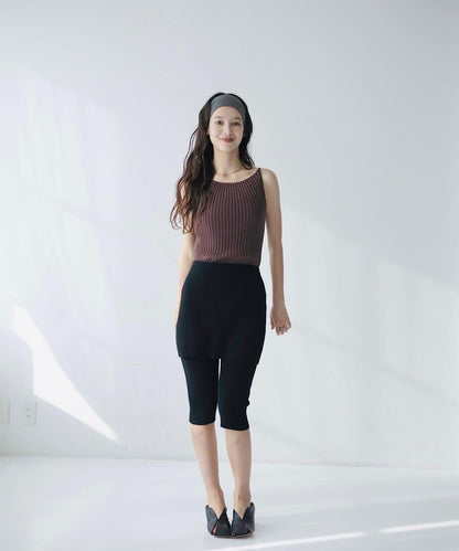 CINAMOD RIB PANTS WITH SKIRT 裙褲