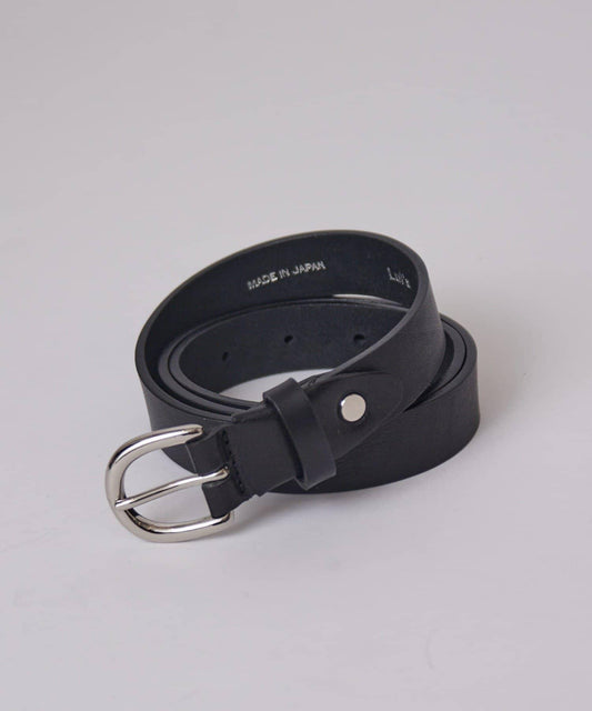 植鞣皮細版腰帶