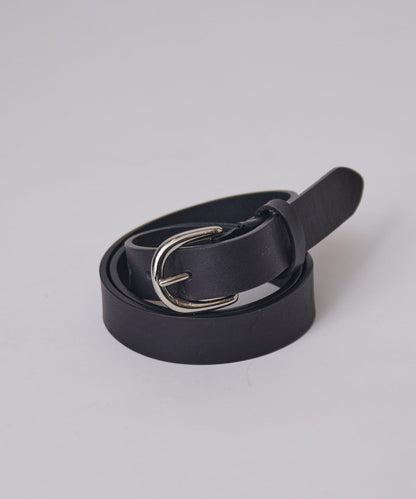 植鞣皮細版腰帶