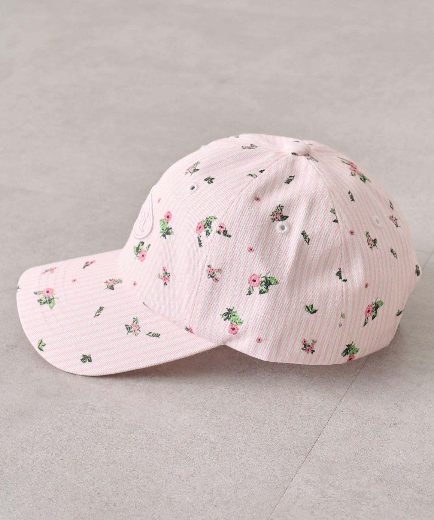花卉條紋棒球帽